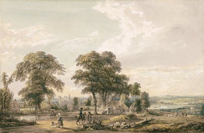Approaching Rochester and the Medway by Paul Sandby